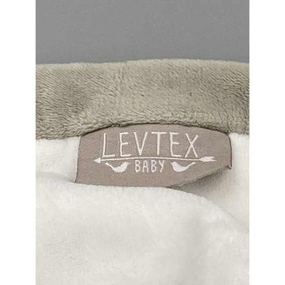 Gray Elephant Plush Lovey Baby Blue Security Blanket Levtex Baby - Picture 5 of 6